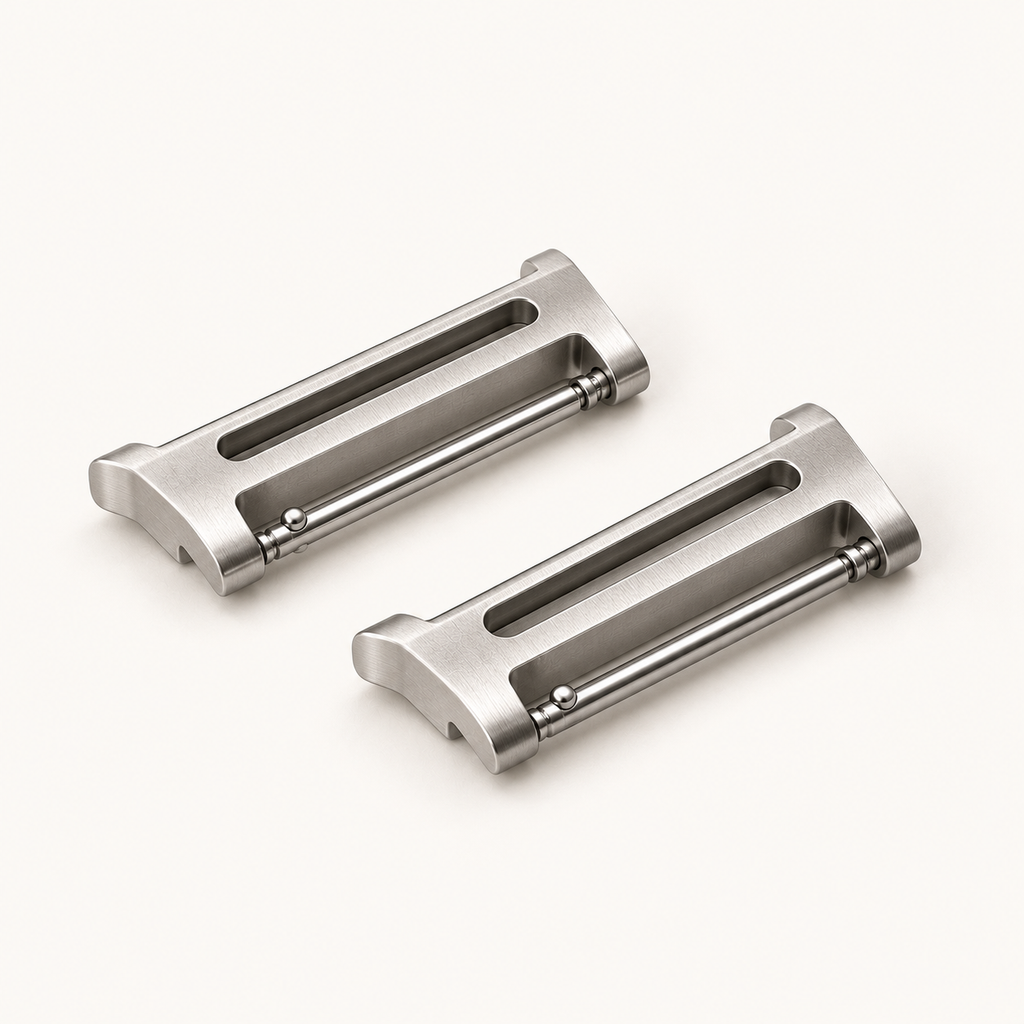 Adaptateurs de bracelet (paire), finition Argent