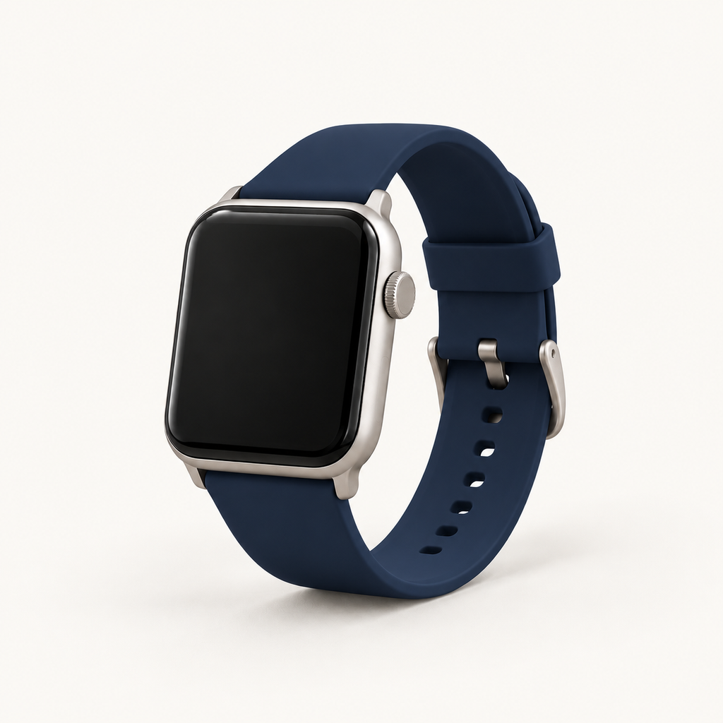 Bracelet sport silicone, coloris Bleu marine