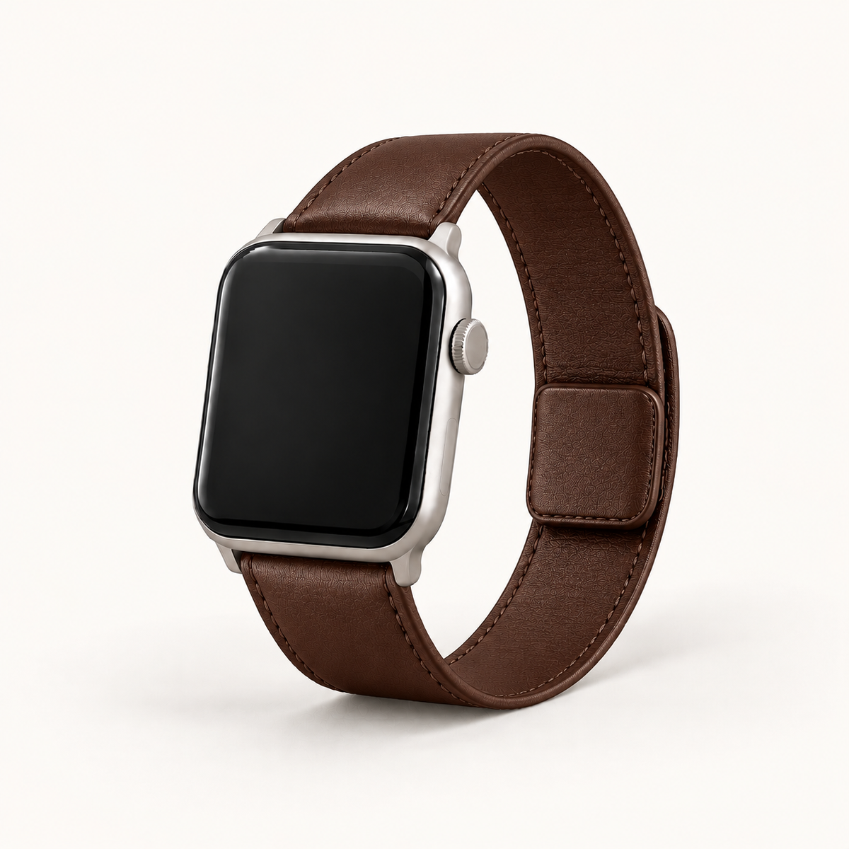 Bracelet cuir magnétique, coloris Marron
