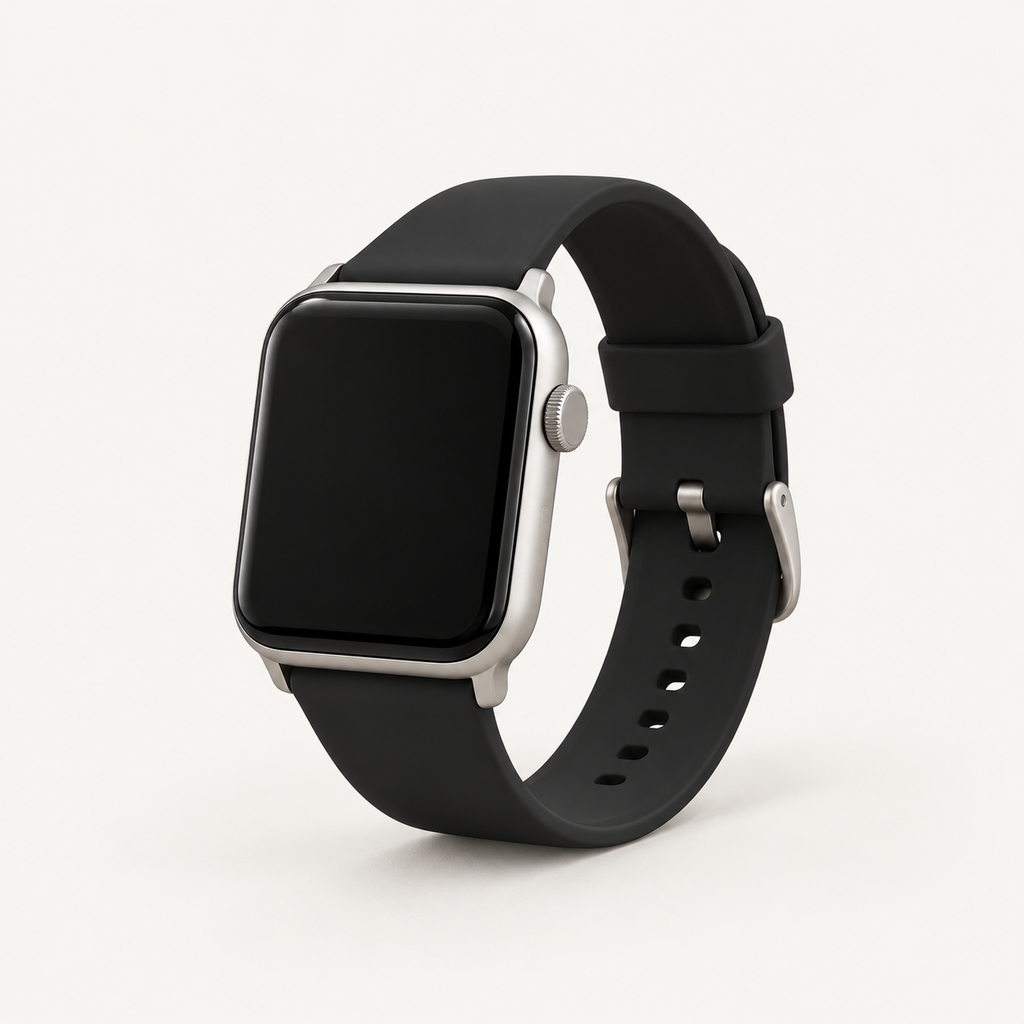 Bracelet sport silicone, coloris Noir