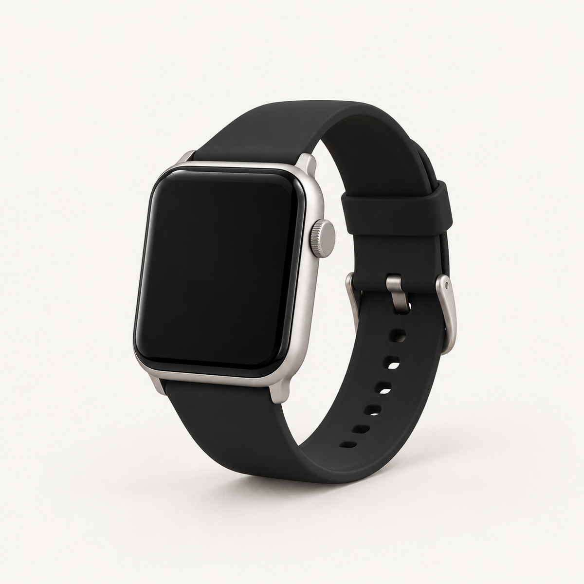 Bracelet sport silicone, coloris Noir