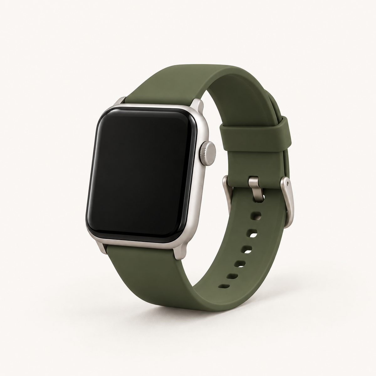 Bracelet sport silicone, coloris Olive