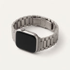 Bracelet maillons titane, finition Titane naturel
