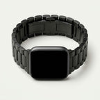 Bracelet maillons titane, finition Titane noir